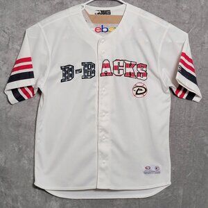 Arizona Diamondbacks Jersey Sz Large Men USA Flag Baseball MLB True Fan Stitched